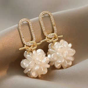 Women's Earrings Chic & Modern Party Flower Earring / Wedding / Rhinestone / Gold / Fall / Winter